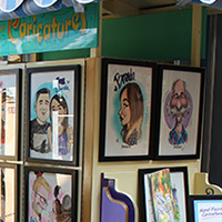 Caricatures at New Orleans Square