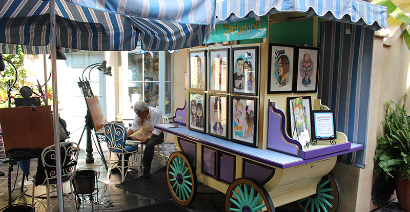 Caricatures at New Orleans Square
